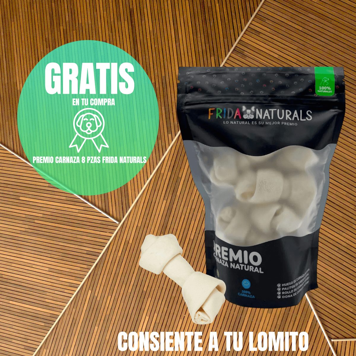 Croquetas Nupec Adulto 20kg+ 8 Huesos Carnaza Frida Naturals - FridaPets - Perro - Alimento - Seco - Nupec