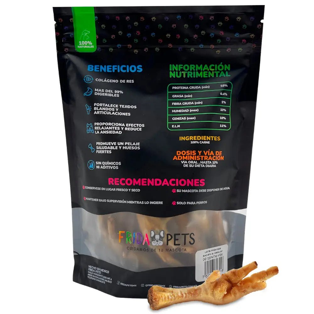 Frida Naturals 42 patas de pollo deshidratadas Premios para Perros - FridaPets - Perro - Snacks - Frida Naturals