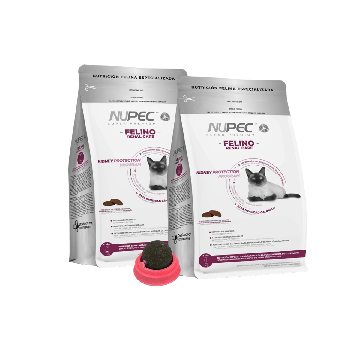 Paquete 2 Nupec Felino Renal Care 1.5 Kg + Regalo Para Gato - FridaPets - Gato - Alimento - Seco - Nupec