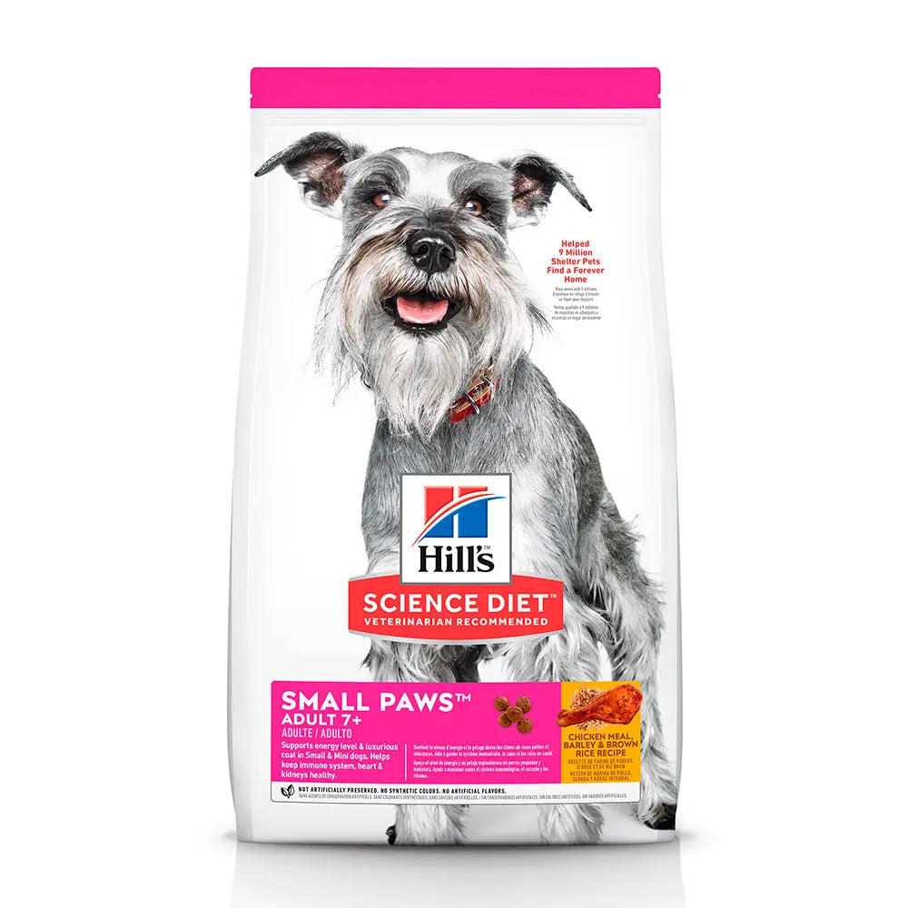 Hill's Science Diet Adult 7+ Small Paws alimento seco para perros adultos mayores de razas pequeñas y miniatura 2 kg FridaPets