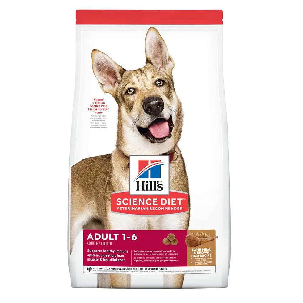 Hill's Science Diet Adult alimento seco para perros adultos con cordero y arroz 15 kg FridaPets