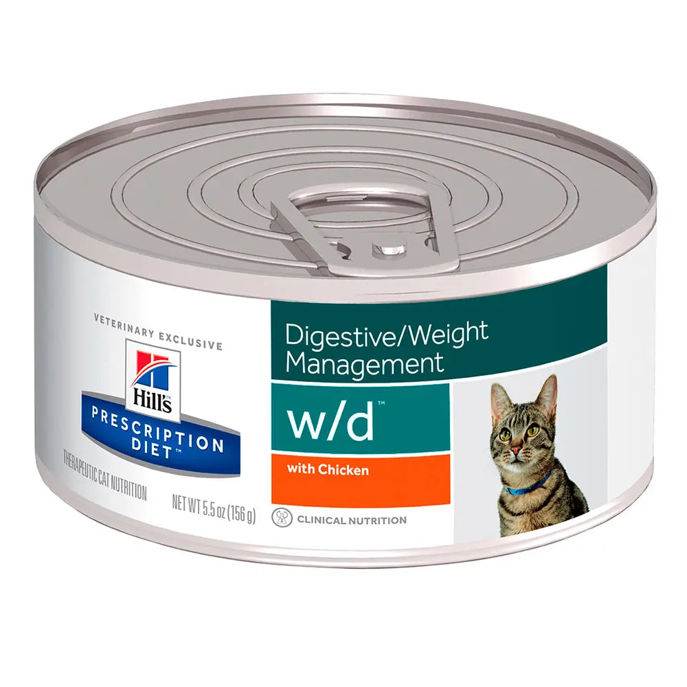 Hill's Prescripción Diet w-d Control de Peso para Diabetes Alimento para Gato Adulto Húmedo 156 g FridaPets