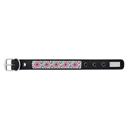 Collar artesanal rombos rosas