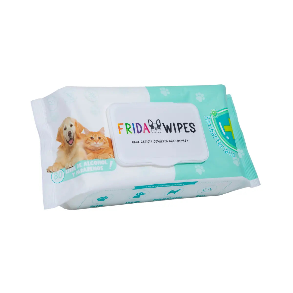 2 Pack 160 Toallitas Humedas + Premios Perro Frida Naturals Frida Wipes