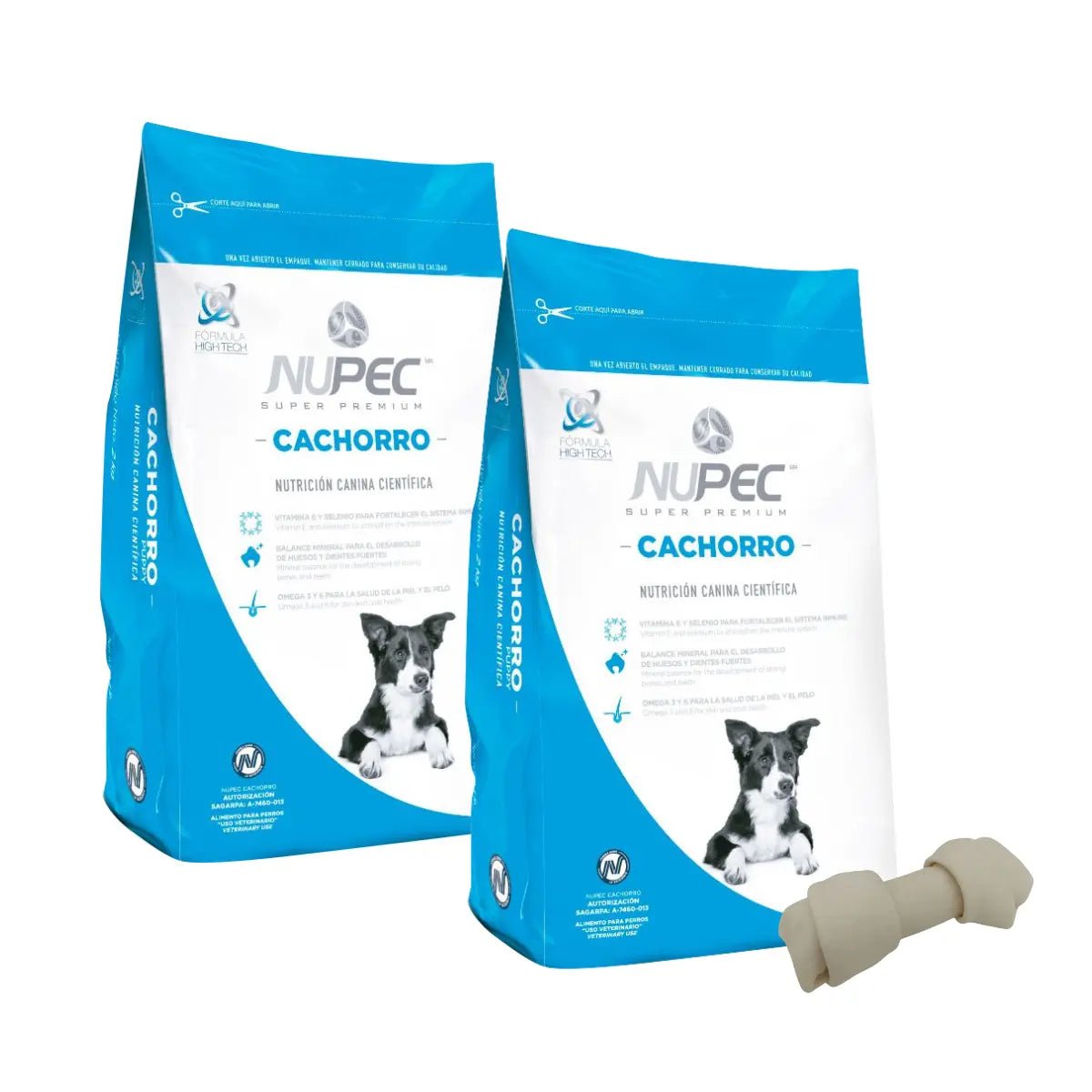 2 Costales Croquetas Nupec Cachorro 2kg + Regalo - FridaPets - Perro - Alimento - Seco - Nupec