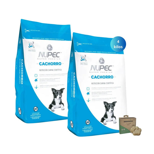 2 Costales De Croquetas Nupec Cachorro 2kg + Jabón - FridaPets - Perro - Alimento - Seco - Nupec