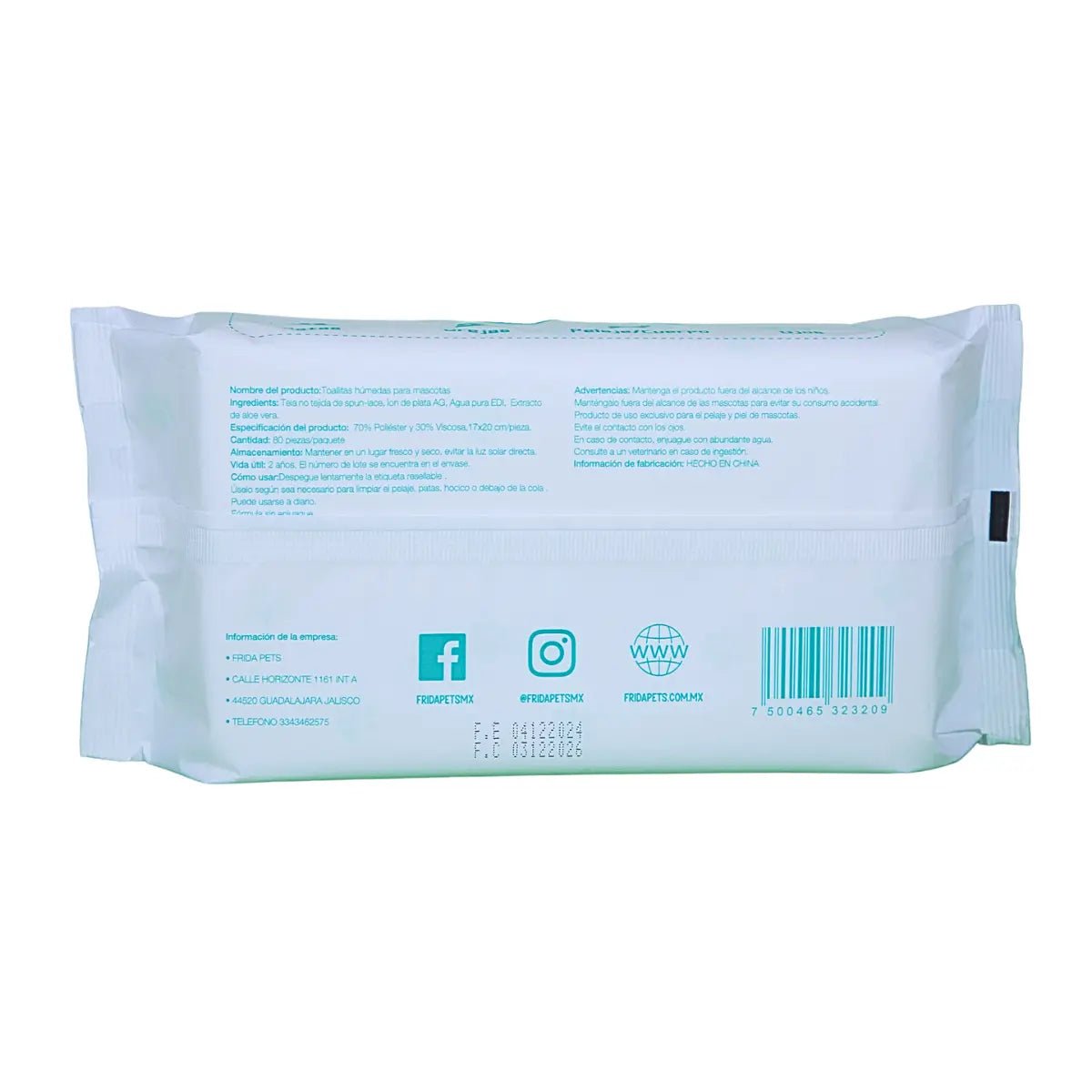 2 Pack 160 Toallitas Humedas + Rollos de Carnaza Frida Naturals - FridaPets - Perro - Snacks - Frida Wipes