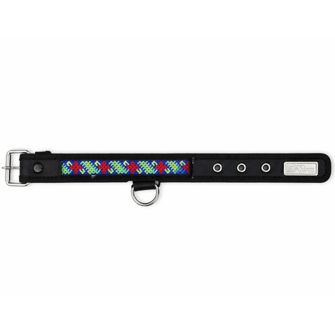 Collar artesanal flor de hikury roja