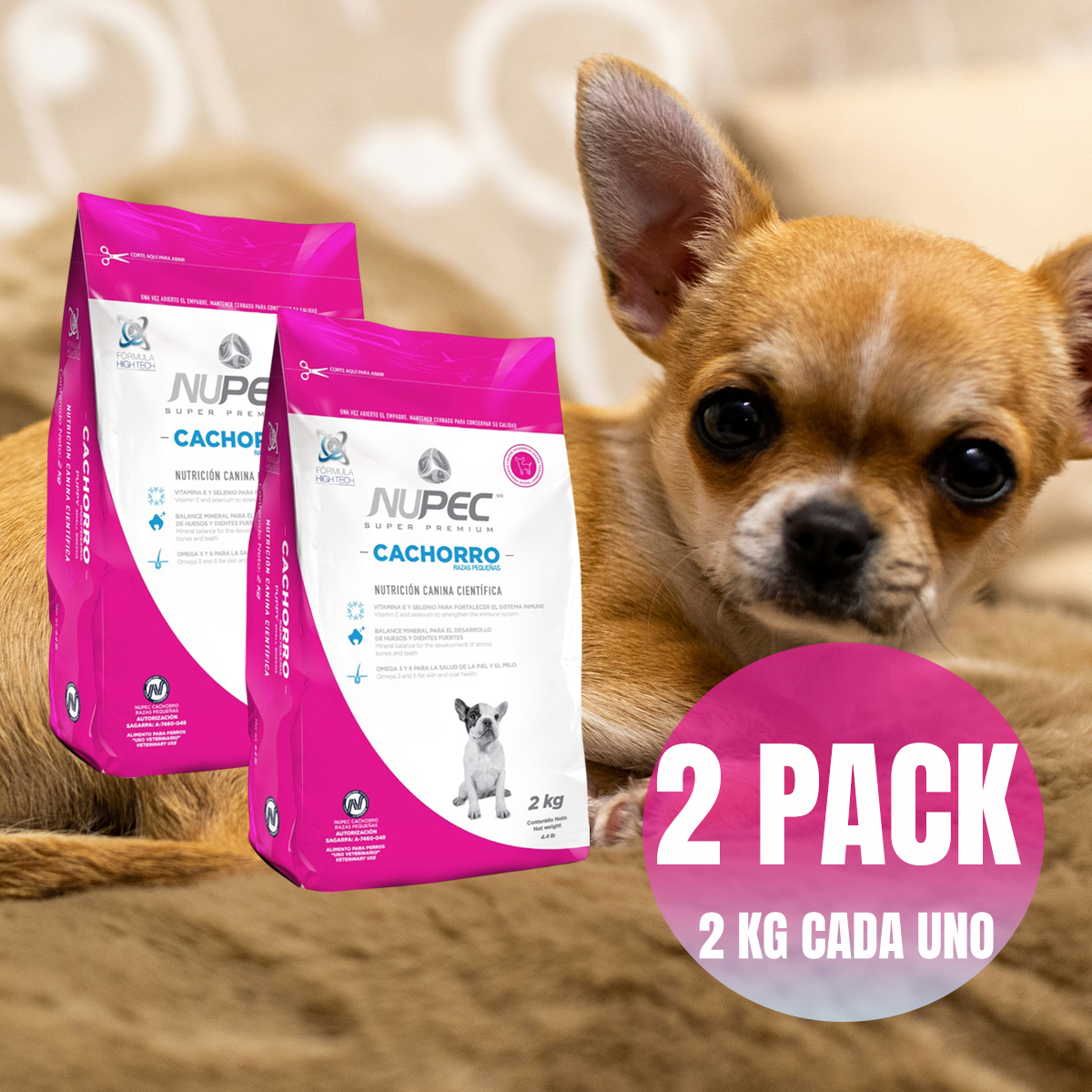 Croquetas Nupec Cachorro Razas Pequeñas 4kg