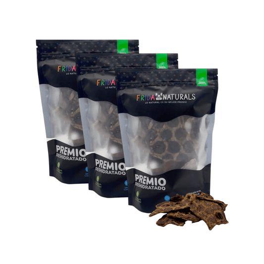 3 BOLSAS DE PULMON DE RES DESHIDRATADO PREMIOS PARA PERROS - FridaPets - General - Frida Naturals