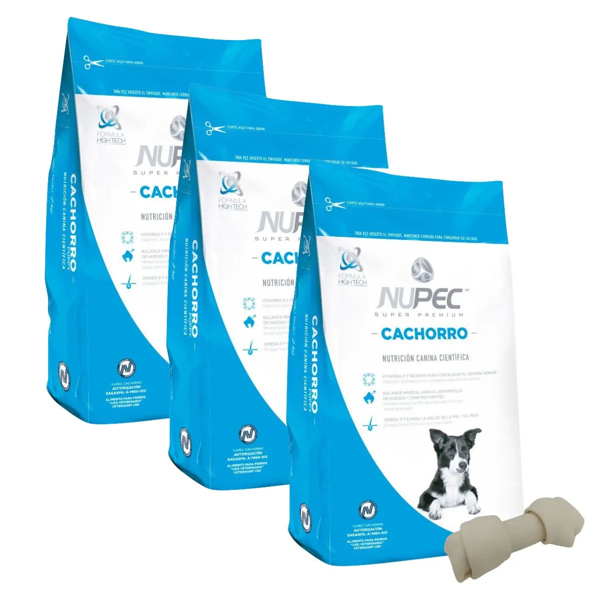 3 Costales De Croquetas Nupec Cachorro 2kg + Regalo - FridaPets - Perro - Alimento - Seco - Nupec