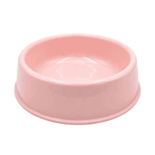 Plato circular color rosa pastel