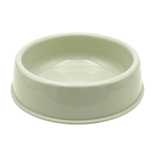 Plato circular color verde pastel