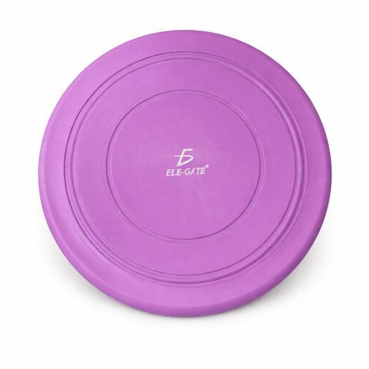 Frisbee circular morado para juego y entrenamiento de perros