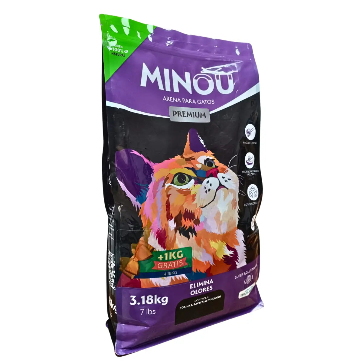 Arena Para Gatos Premium Super Aglutinante Bolsa 3.18 Kg FridaPets