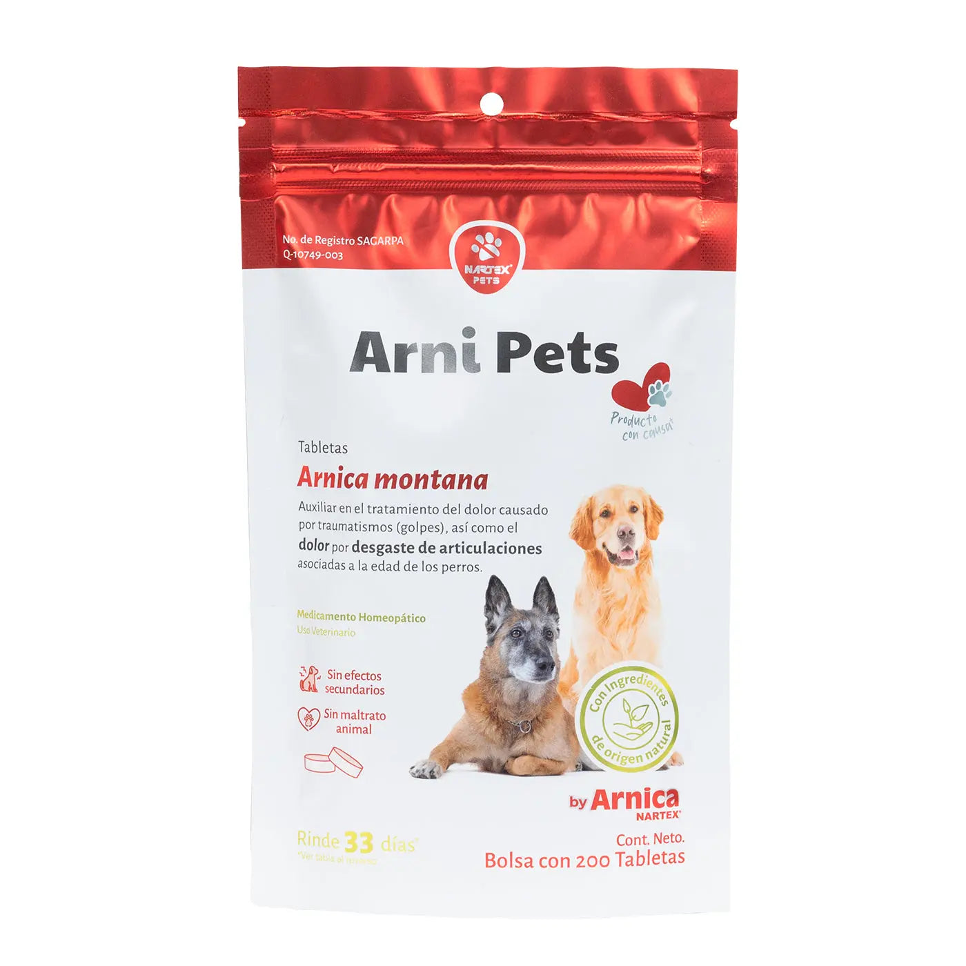Arni Pets Tabletas con Árnica Montana - Nartex Nartex