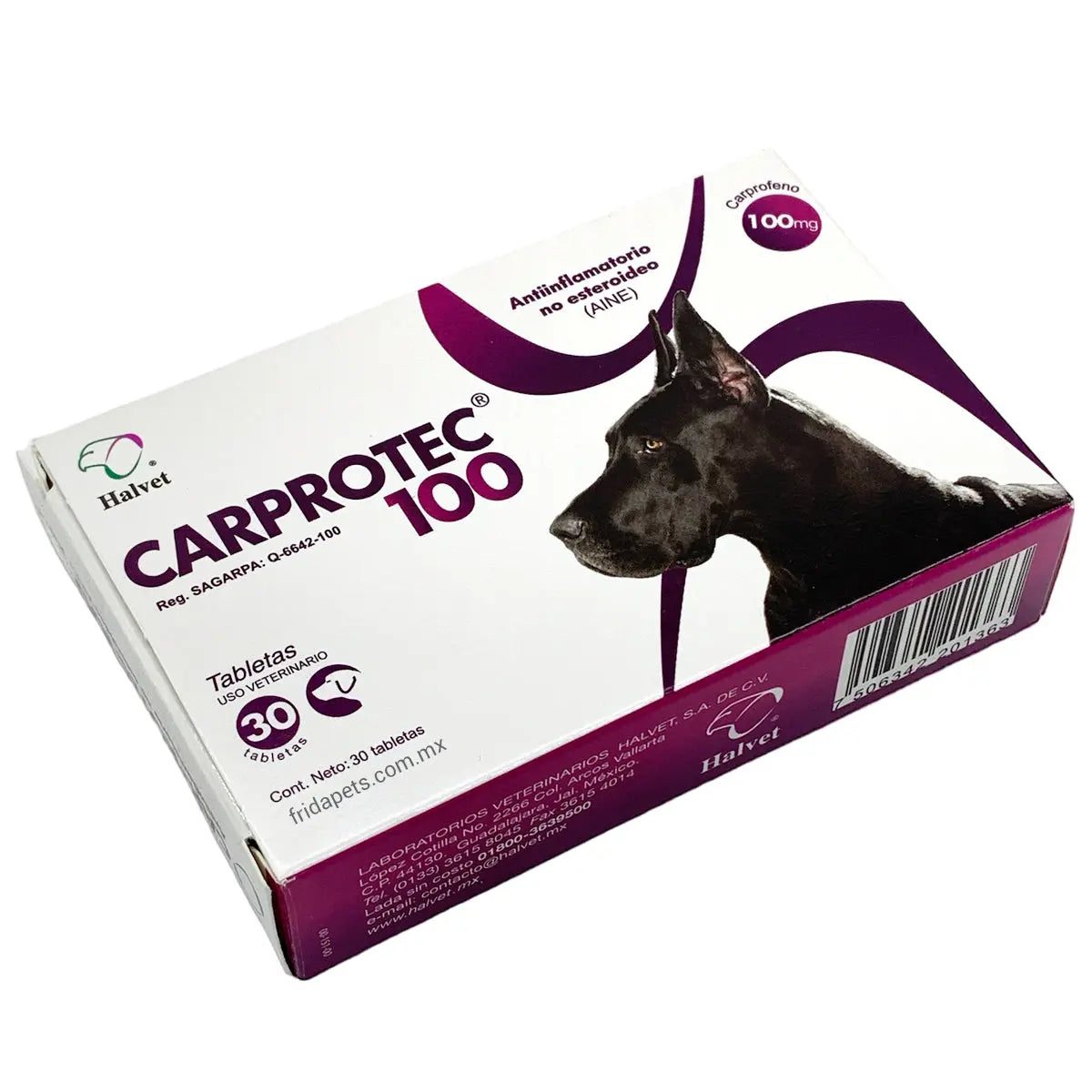 Carprotec Para Perro Carprofeno 100 Mg 30 Tabletas FridaPets