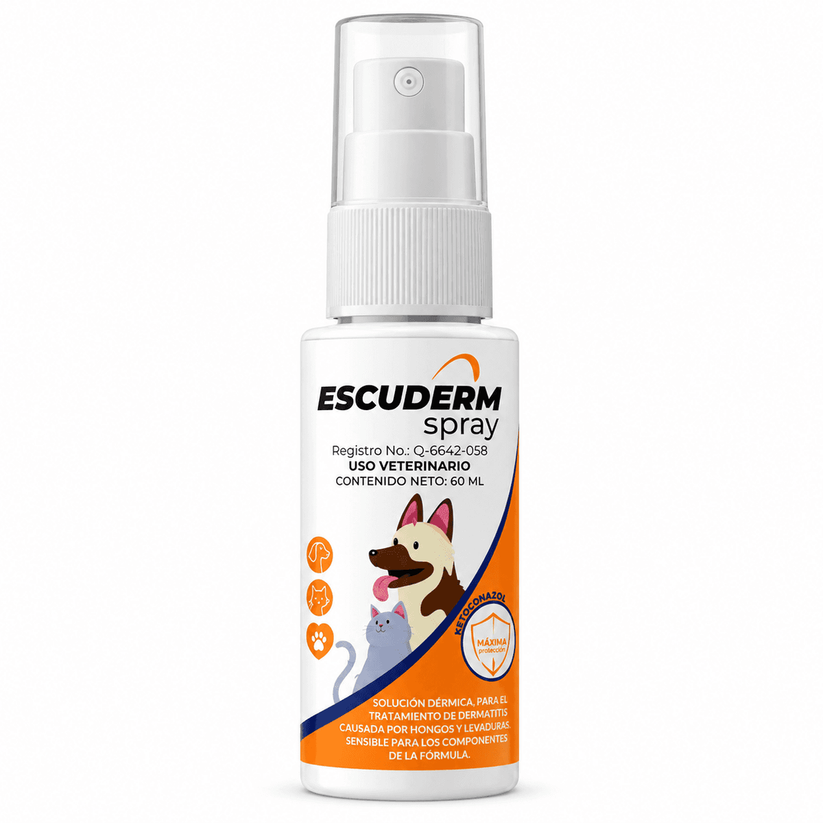 Frasco atomizador de Halvet Escuderm Spray de 60 ml