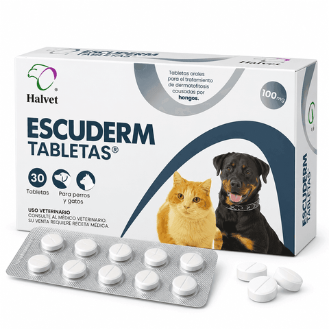 Halvet Escuderm 100 mg, 30 tabletas