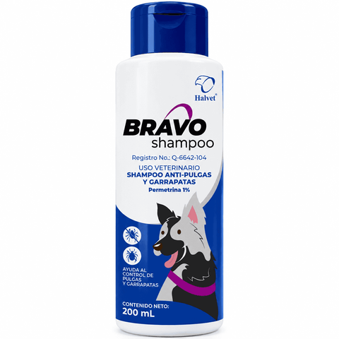 Halvet Bravo Shampoo 200 ml para Perros