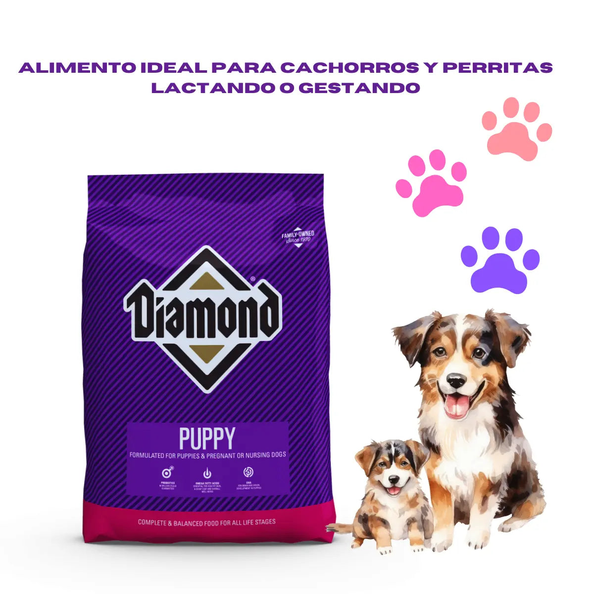 Croquetas para Cachorro Diamond Puppy 18.14 Kg Regalo