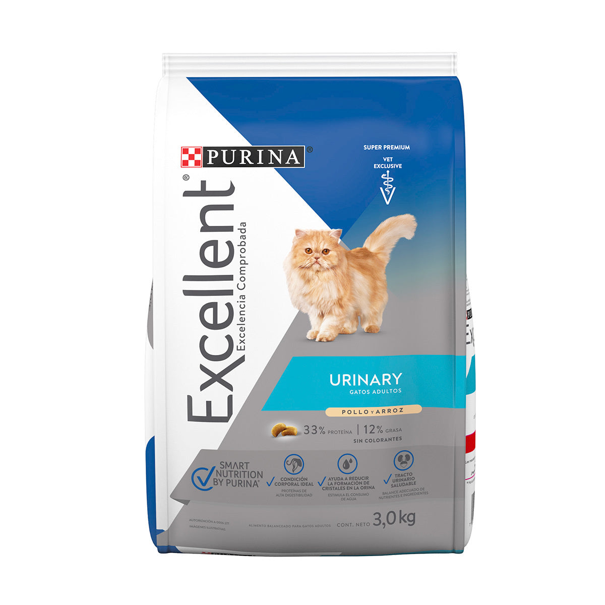 Alimento Excellent Gato Adulto Urinary 7.5 Kg + Regalo para Gato FridaPets