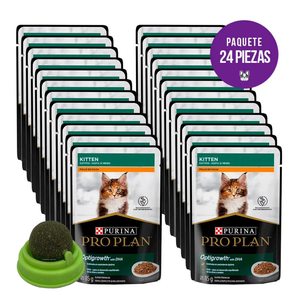 PAQUETE 24 SOBRES DE 85G PROPLAN GATITO FridaPets