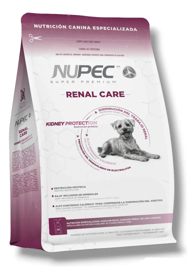 Paq 2 Nupec Renal Care 2kg Cuidado Renal + Regalo para Perro NUPEC