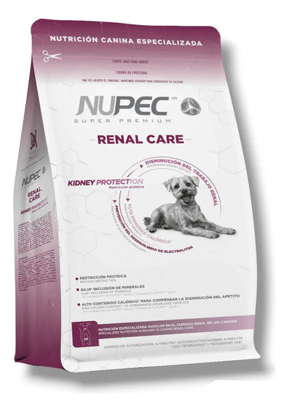 Paq 2 Nupec Renal Care 2kg Cuidado Renal + Regalo para Perro NUPEC