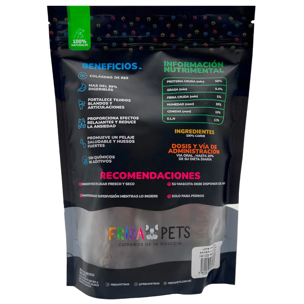 Traquea de Res Deshidratada Frida Naturals | Snack Natural para Perros Frida Naturals