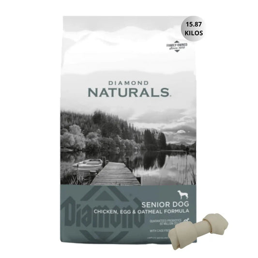 Alimento Diamond Naturals Senior Dog 15.87 kg + Regalo - FridaPets - Perro - Alimento - Seco - DIAMOND