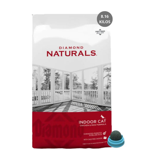 Alimento para Gato Diamond Naturals Indoor Cat 8.16kg+Regalo - FridaPets - Gato - Alimento - Seco - DIAMOND
