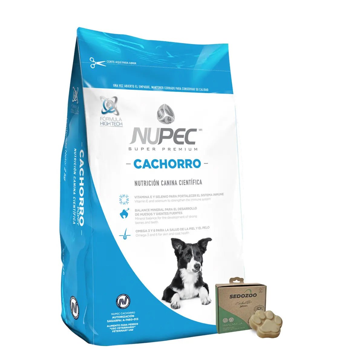 Croquetas Nupec Cachorro 15 kg raza Med y Grande + Jabon - FridaPets - Perro - Alimento - Seco - Nupec