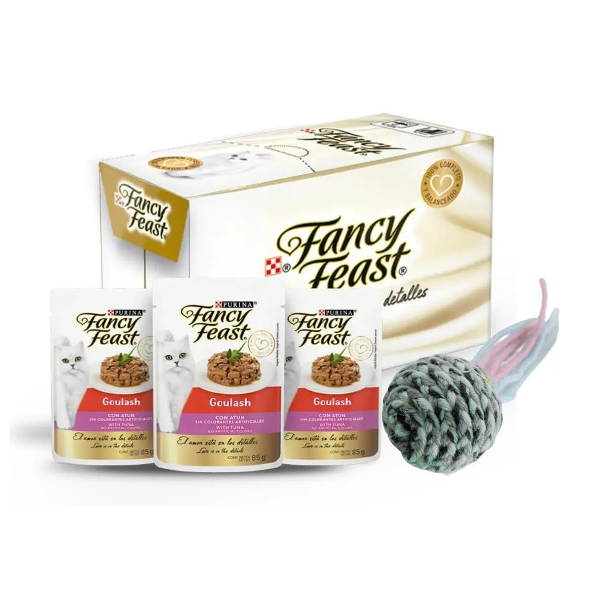 Fancy Feast Goulash de Atun para Gato Adulto | Pack 20 Sobres Nutritivos - FridaPets - Gato - Alimento - Húmedo - Purina