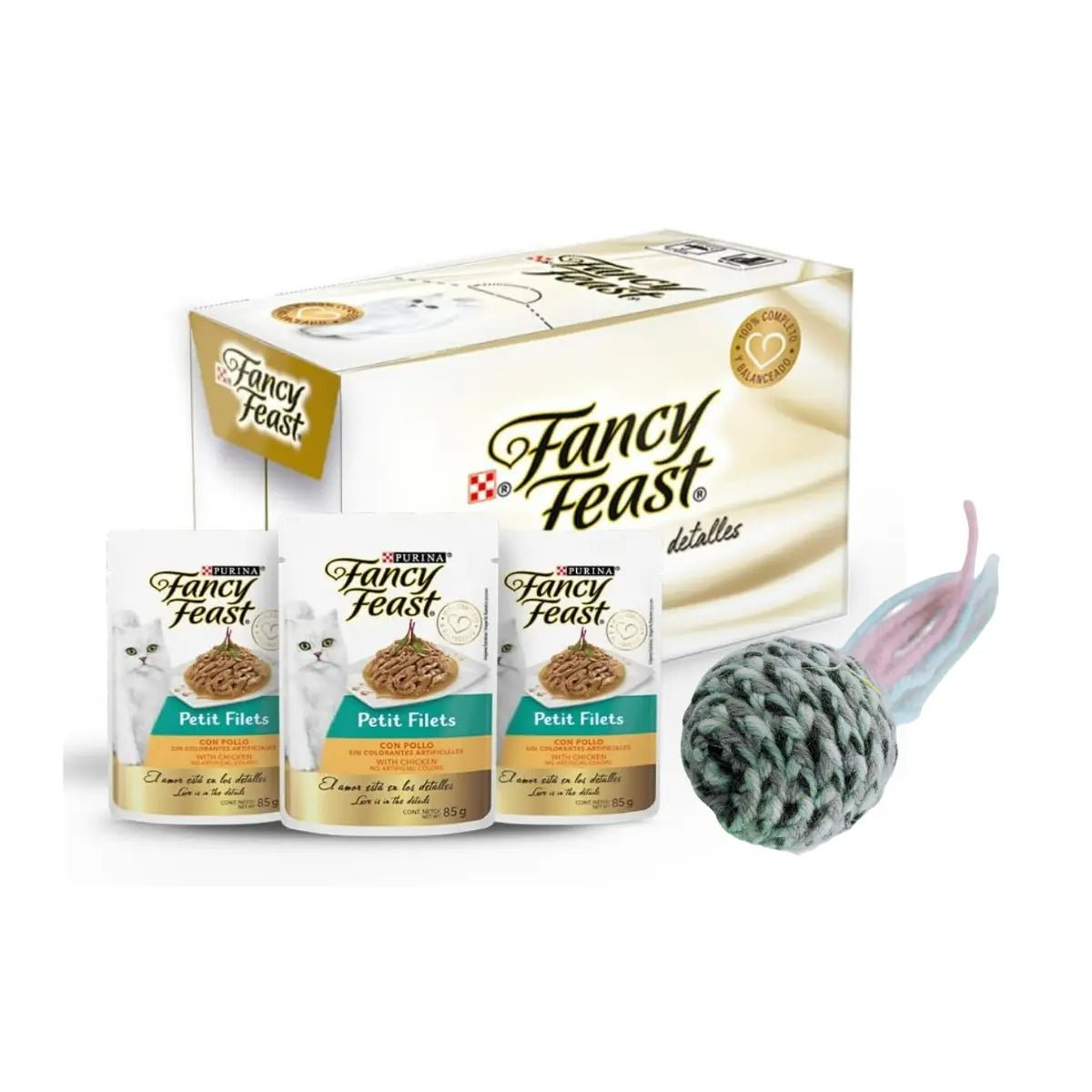 Fancy Feast Petit Filet de Pollo para Gato Adulto | Pack 20 Sobres de Alimento Húmedo - FridaPets - Gato - Alimento - Húmedo - Purina