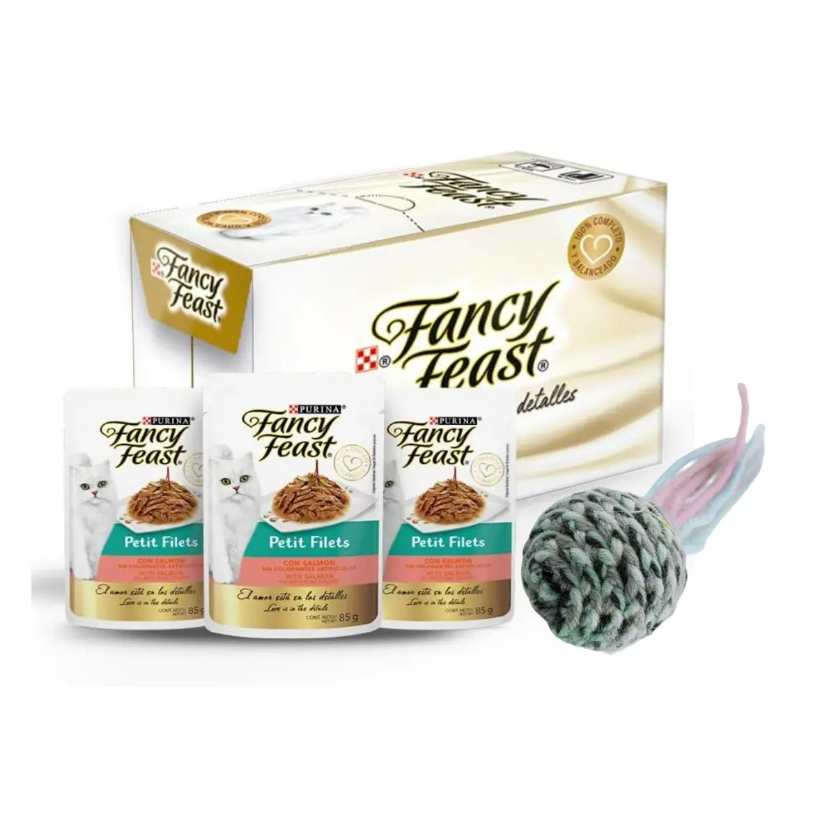 Fancy Feast Petit Filets de Salmón para Gato Adulto | Pack 20 Sobres - FridaPets - Gato - Alimento - Húmedo - Purina