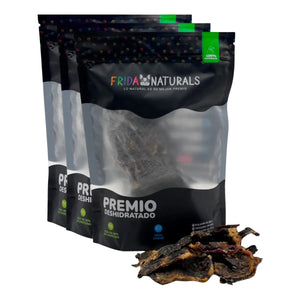 FRIDA NATURALS 3 BOLSAS DE CORAZON DE RES DESHIDRATADO PREMIOS PARA PERROS - FridaPets - Perro - Snacks - Frida Naturals