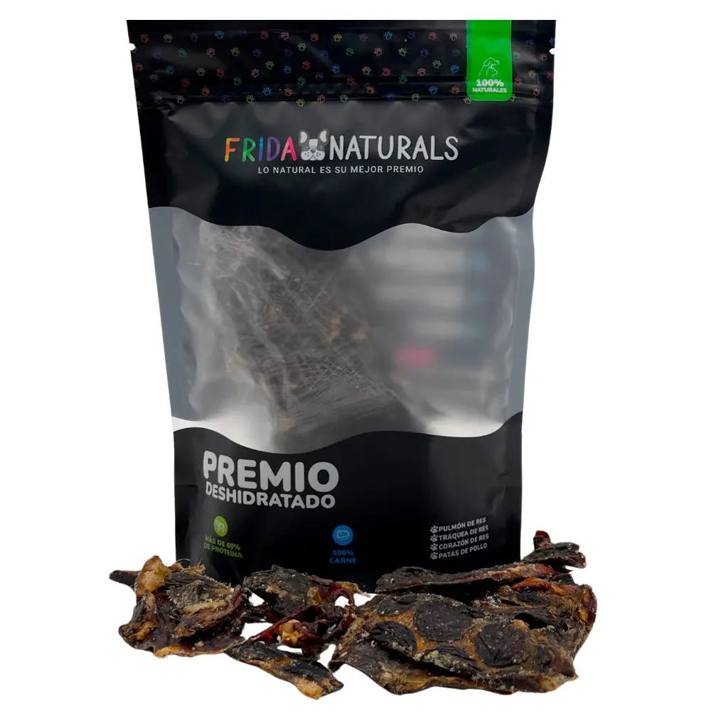 FRIDA NATURALS 3 BOLSAS DE CORAZON DE RES DESHIDRATADO PREMIOS PARA PERROS - FridaPets - Perro - Snacks - Frida Naturals
