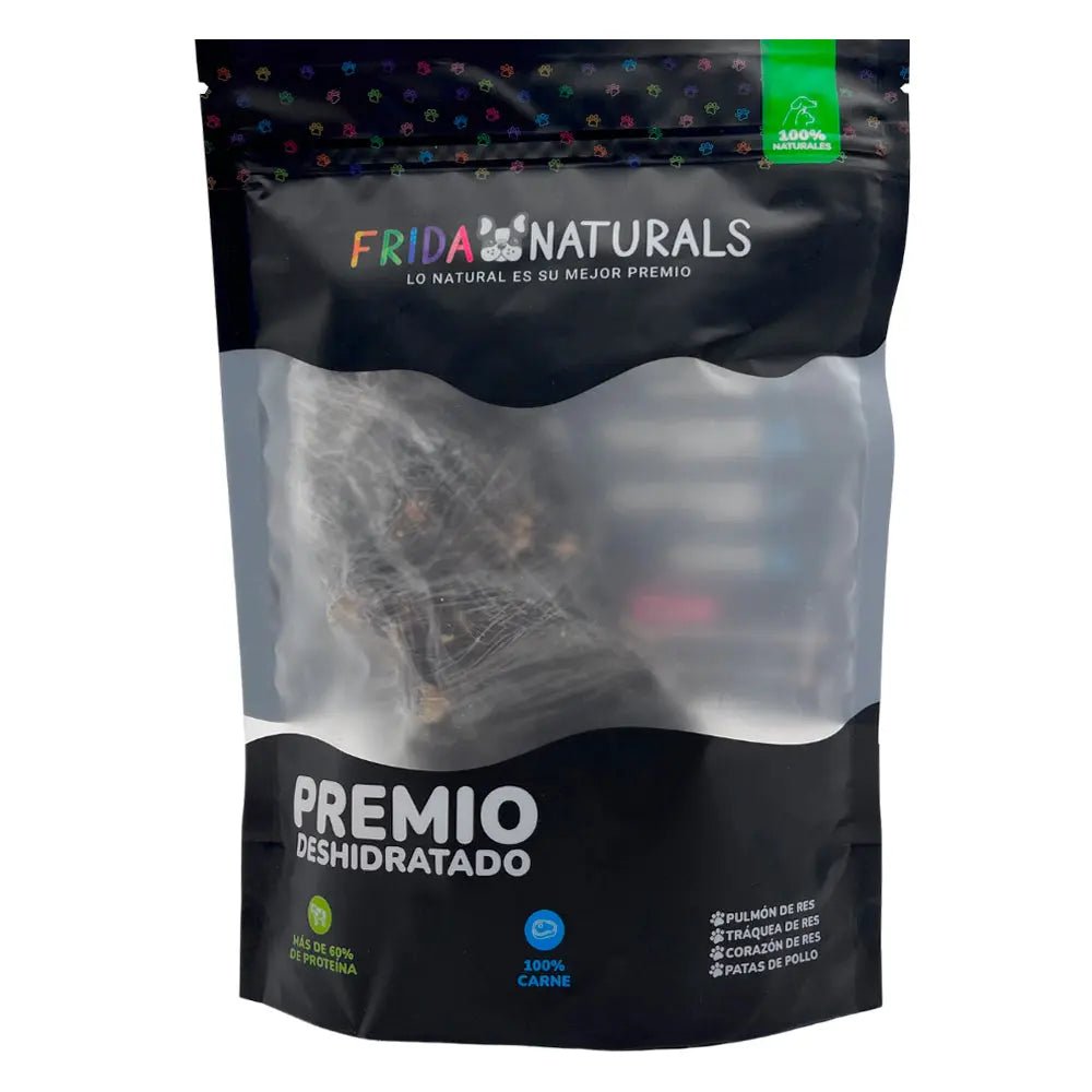 FRIDA NATURALS 3 BOLSAS DE CORAZON DE RES DESHIDRATADO PREMIOS PARA PERROS - FridaPets - Perro - Snacks - Frida Naturals
