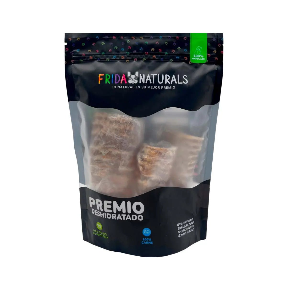 FRIDA NATURALS 3 BOLSAS DE TRAQUEA DE RES DESHIDRATADA PREMIOS PARA PERROS - FridaPets - Perro - Snacks - Frida Naturals