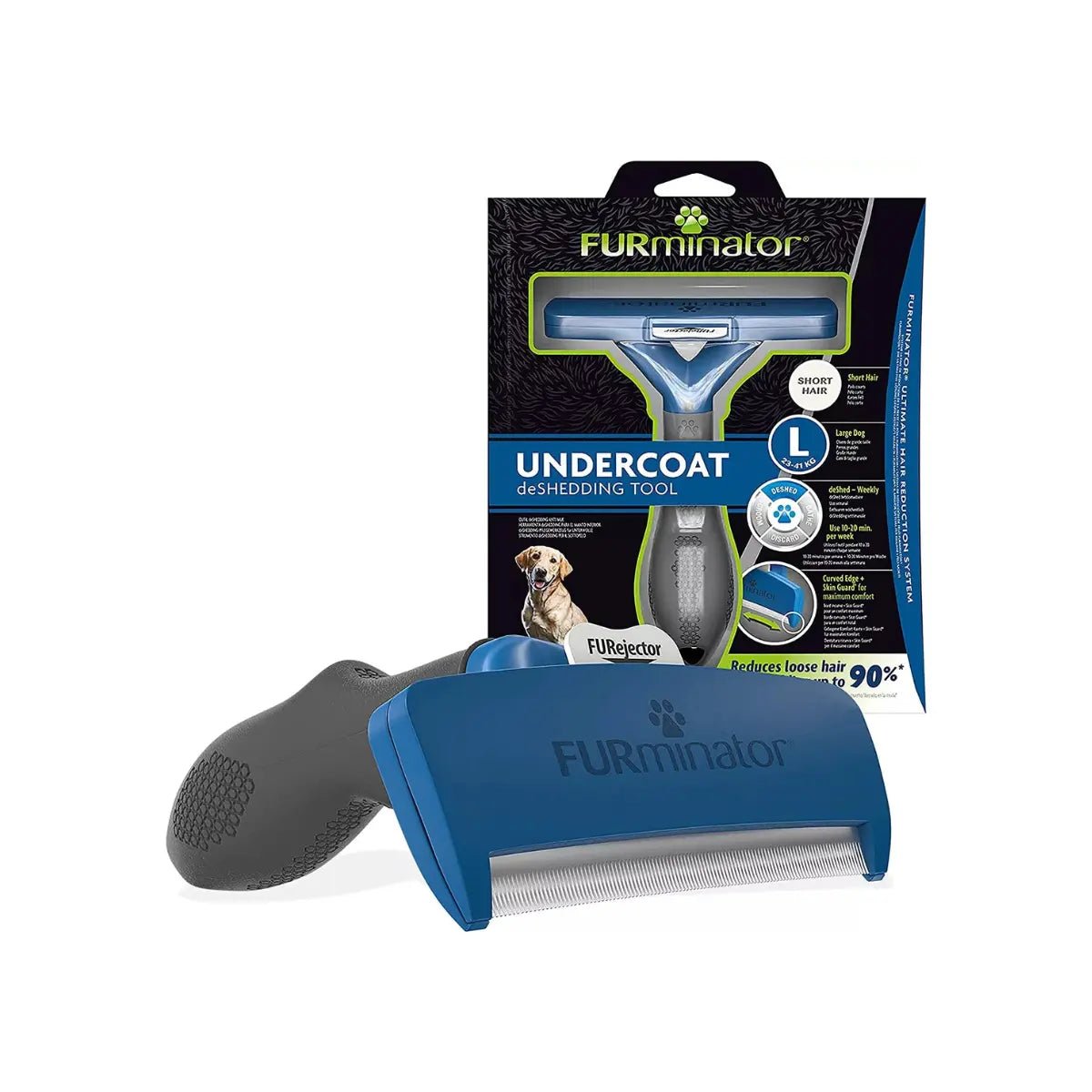 Furminator Deslanador para Perro Grande de Pelo Corto - Azul Oscuro - FridaPets - Perro - Accesorios - Furminator