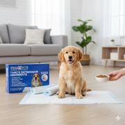 Tapete entrenador Frida Pets colocado para uso del perro