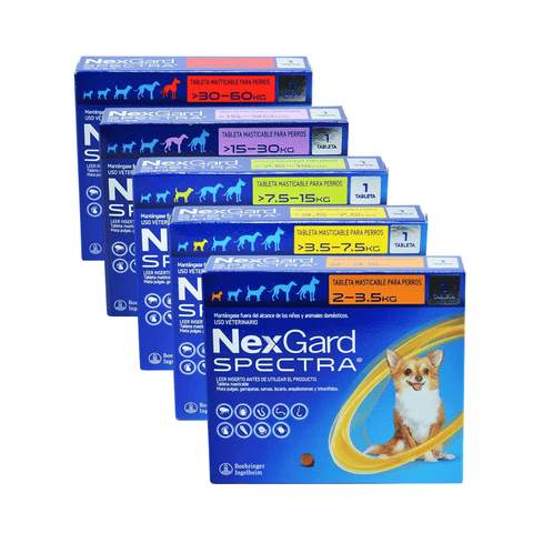 NexGard Spectra Antipulgas y Garrapatas (1 tableta)