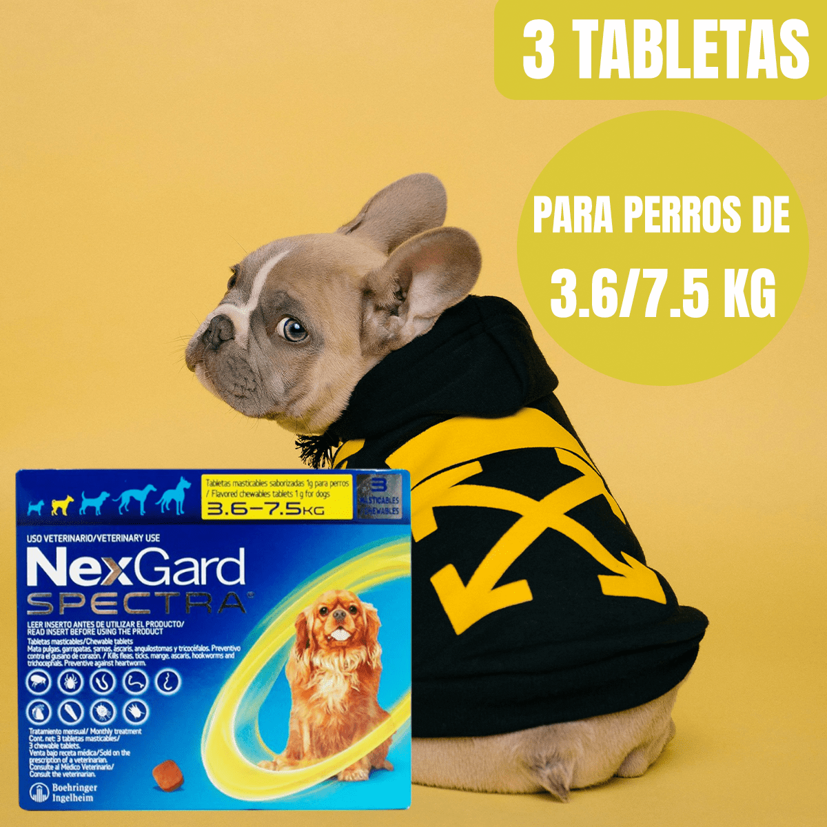 NEXGARD SPECTRA (3 TABLETAS) - FridaPets - Perro - Salud y bienestar - Nexgard
