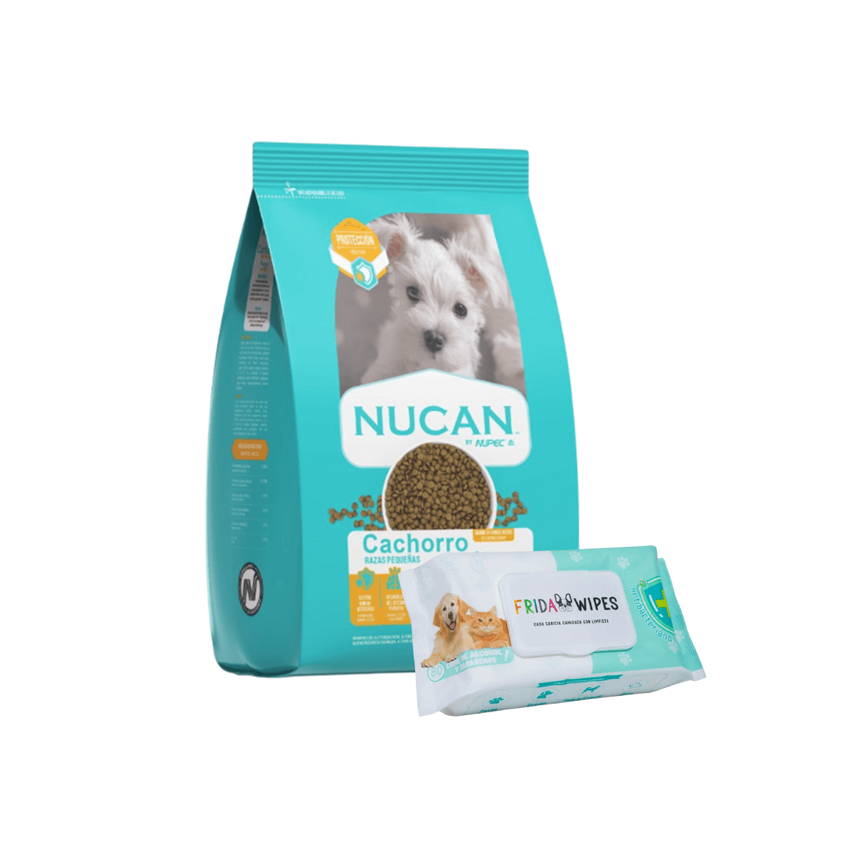 Nucan Perro Cachorro de Razas Pequeñas con Frida Wipes de Regalo - FridaPets - Perro - Alimento - Seco - Nucan