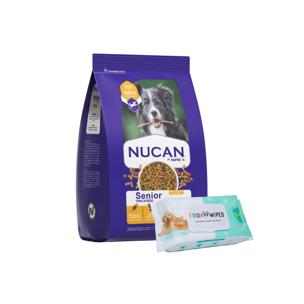 Nucan Perro Senior 15 kg con Frida Wipes de Regalo - FridaPets - Perro - Alimento - Seco - FridaPets