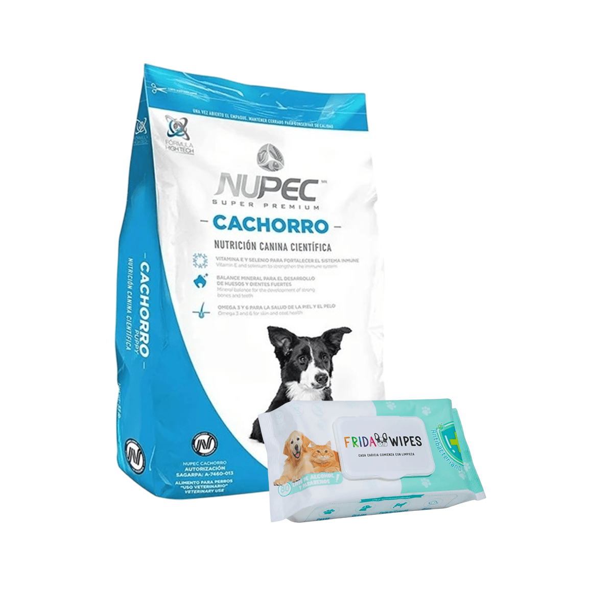 NUPEC CACHORRO 20KG + TOALLITAS HUMEDAS PARA MASCOTAS - FridaPets - Perro - Alimento - Seco - Nupec
