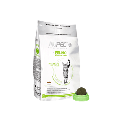 Nupec Indoor gato adulto 5kg + Regalo bola catnip - FridaPets - Gato - Alimento - Seco - Nupec