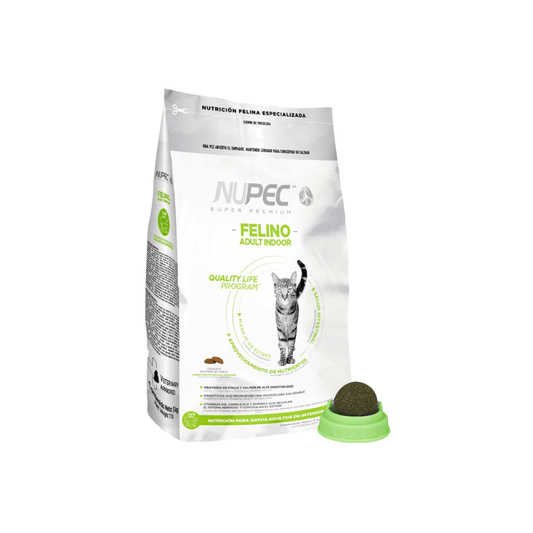 Nupec Indoor gato adulto 5kg + Regalo bola catnip - FridaPets - Gato - Alimento - Seco - Nupec