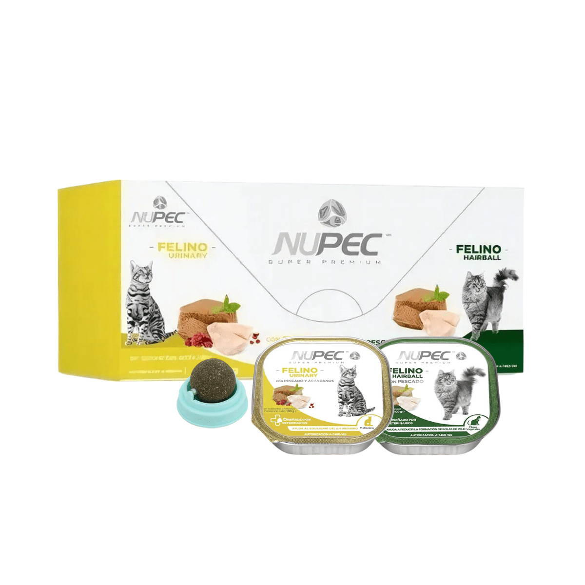 Pack Nupec Gato 30 Latas 15 Urinary & 15 Hairball + Regalo - FridaPets - Gato - Alimento - Húmedo - Nupec